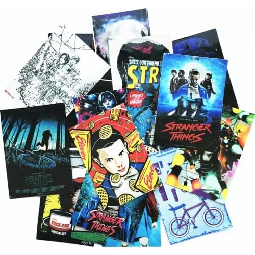 TD ZW 18Pcs/lot American Drama Stranger Things Sticker For Car Laptop Luggage Snowboard Bicycle Phonecase Decal Kids Toy Sticker