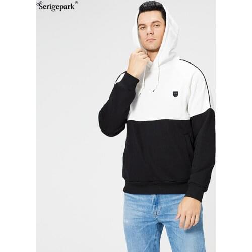 2021 Mens new round neck hoodies with cap street wear patwork pullover european size for lluxury brand france eden serige park