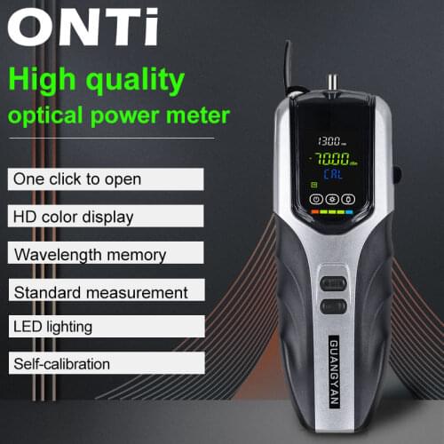 ONTi Rechargeable Battery Optical Power Meter V9 Color LCD Screen Fiber Optic Power Meter with Flashlight