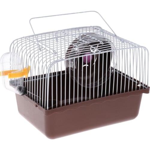 Portable Hamster Gerbil Mouse Cage Breeding Box Pet House Feeding Supplies
