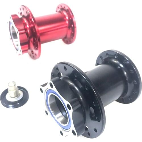 Powerway PHB-L10 Lefty 1.0 6 bolts disc brake J-HOOK hub 2 sealed bearings 74mm 24H 28H 32H Left hand Red Black mountain bike
