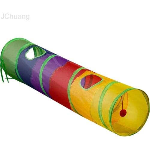 Foldable Pet Dogs Cat Tunnels Rabbit Training Toy Play Tunnel Tube Practical Portable Funny Pet Toys