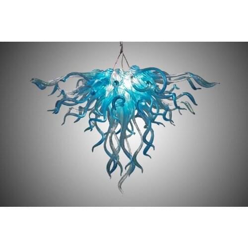 Modern Home Decoration Glass Small Chandelier Turquoise Glass Chandelier