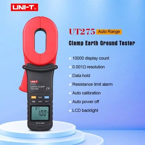 2018 NEWEST UNI-T UT275 Data Recall Clamp Earth Ground Resistance Testers 30 Data Logging Auto Calibration Function