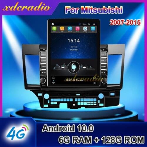 Xdcradio 10.4" Tesla Style Vertical Screen Android 9.0 For MITSUBISHI LANCER Car Radio Automotivo Multimediao Navi 2008-2015