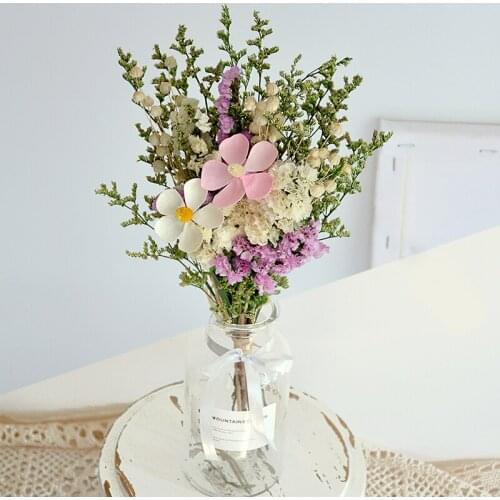 Dried Flowers Wedding Deco Marriage Table Decoration Bunny Tail Grass Not Forget Me Lover Grass Home Living Room Accessories