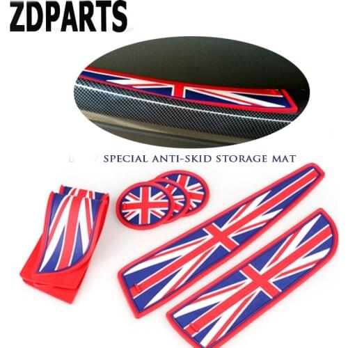 ZDPARTS Car Cup Anti-Slip Mat Door Gate Slot Pad For Mini Cooper R56 R50 R53 F56 F55 R60 R57 Car-styling Stickers Accessories