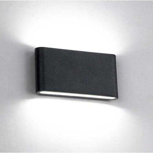 12W COB LED Wall Sconce Waterproof Wall Lamp Aluminum Up an down dual head Cube lighting fixture indoor Outdoor Corrider