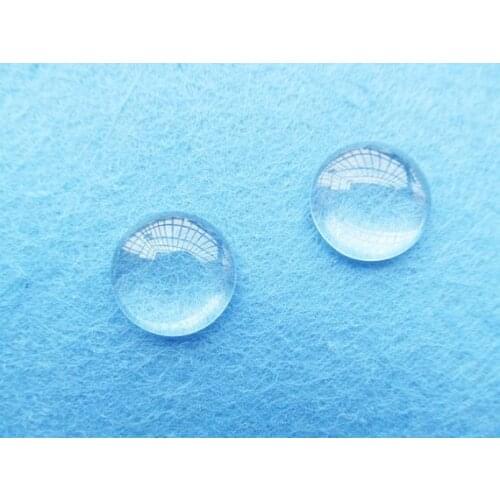 250pcs 12mm Round Clear/Transparent Glass Cabochons/Cover Cabs,Pendants Domed for Photos,Cabochons, or Art,For Base Setting Tray