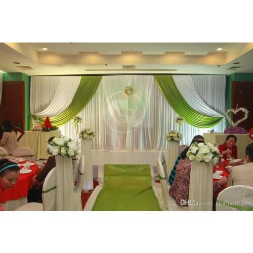 3m*6m (10ft*20ft) wedding backdrop swag Party background cloth Curtain Celebration Stage cloth Performance Background Satin Drap