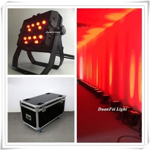 8 unites+case High Quality outdoor led dmx wall washer waterproof wall washer led rgbw city color Light 54x3w