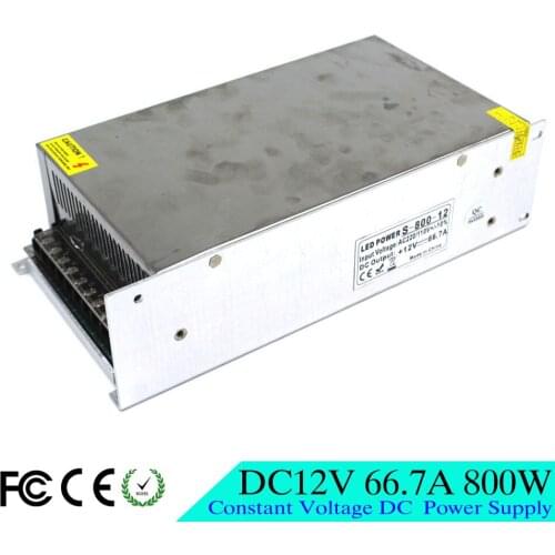 800W 66.7A 12V Switching Power Supply DC12V Voltage Transformer for Led Strip LED light display billboard industrial equipment