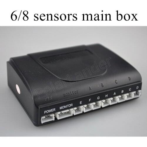 12V Auto Parking Sensor 6/8 sensors main box car detector Backup sensors backup reverse radar hot sale