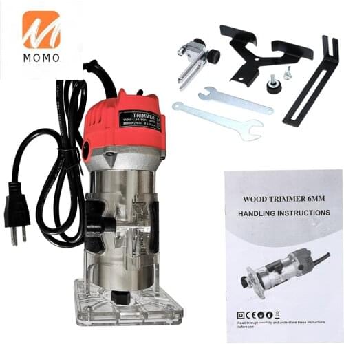 Woodworking Electric router Trimmer Wood Milling Engraving Slotting Trimming Machine Hand Carving Machine Wood Router