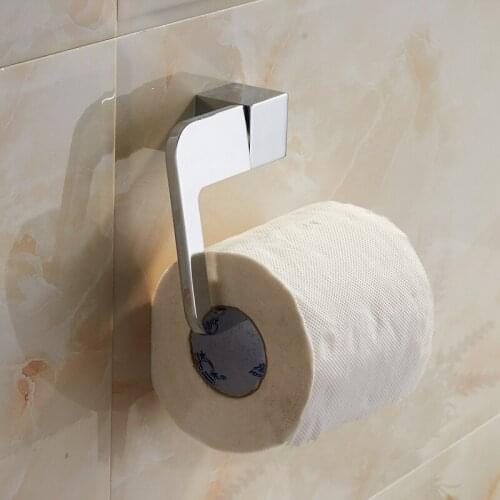 Vidric black/chrome Stainless steel paper towel rack bathroom paper holder roll Holder no cover tissue holder toilet accessories