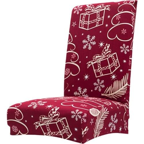 Snowflake Pattern Elastic Universal Dinning Living Room Chair Covers