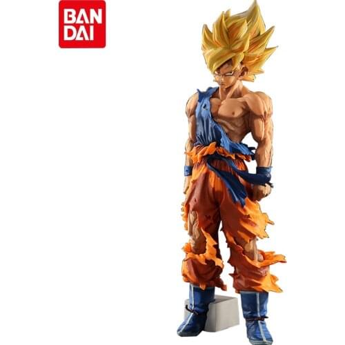 34cm Anime Dragon Ball SMSP Super Saiyan Son Goku Cartoon Edition Doll Model Action Figure Collection Kids Christmas Gift Toys