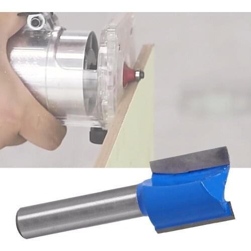 8mm Shank Milling Cutter Double Flute High Hardness Hard Alloy Sharp Edge Straight Router Bit for Woodworking Accessories Tools