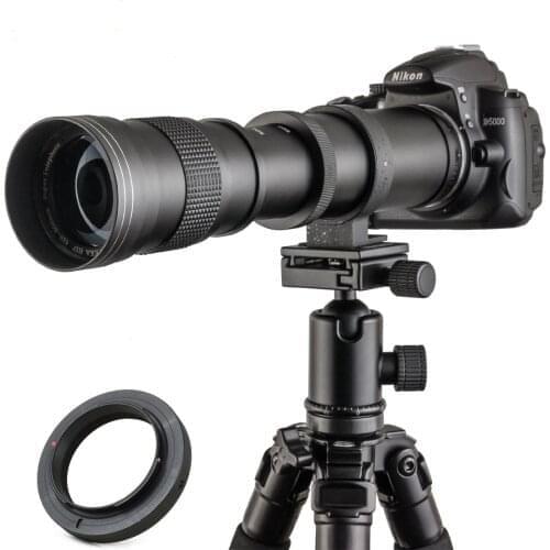 JINTU 420-800mm F/8.3-16 Telephoto Lens Manual Zoom for Canon EOS Rebel T1i, T2i, T3, T3i, T4i, T5, T5i, T6, T7, T6i, T6s, T7i