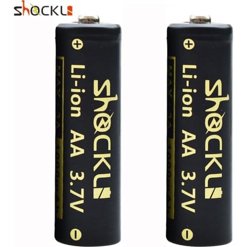 Shockli 2-16pcs 14500 1000mAh 3.7V Li-ion Rechargeable Batteries Lithium Cell AA Battery for Led Flashlights, torch
