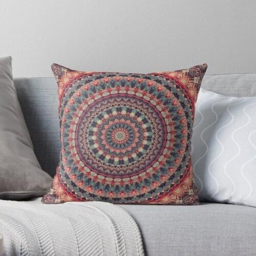 Mandala 126 Throw Pillow Cushion Cover Polyester throw pillows case on sofa home living room car seat decor 45x45cm