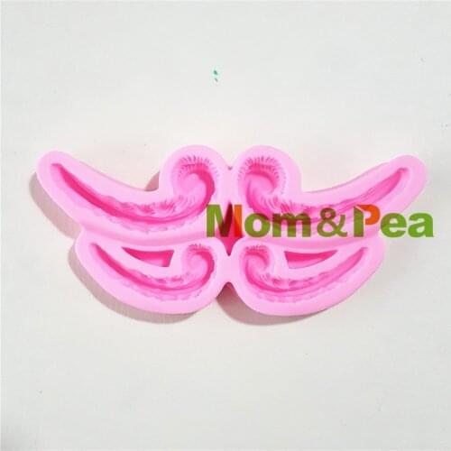 Mom&Pea 1312 Free Shipping Deco Silicone Mold Cake Decoration Fondant Cake 3D Mold Food Grade