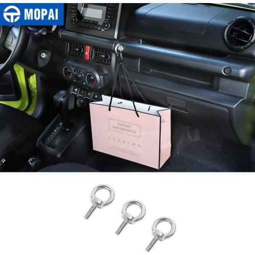 MOPAI Interior Mouldings for Suzuki Jimny JB74 Car Center Console Screw Hook Cover for Suzuki Jimny 2019-2020 Accessories