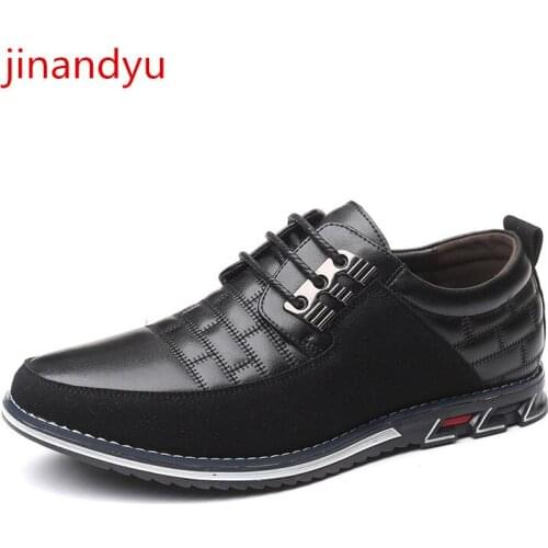 High Quality Big Size 47 48 Leather Casual Shoes Sneakers Men Dress Shoes Lace Up Fashion Comfy Blue Brown Black Business Shoes
