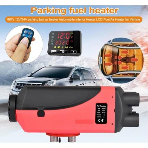 12V 24V 10L 8000W Car Heater With LCD Display Low Noise Autonomous Heater 12v Remote Controlled Diesel Heater Webasto For Suv
