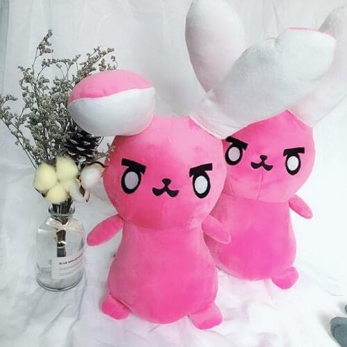 1PC Game Overwatches Pink Dva Rabbit Plush Toys Pillows OW Soft DVA Pillow Sofa Cushion Toys for Children Cosplay Gifts