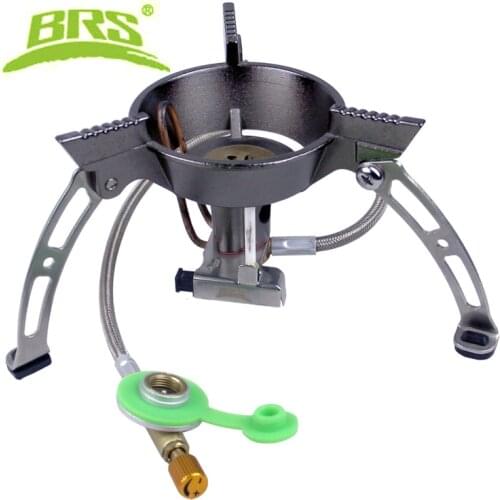 BRS-11 Windproof outdoor camping stove gas burner 242g cooker Climbing picnic cookout hiking equipment titanium gas stove