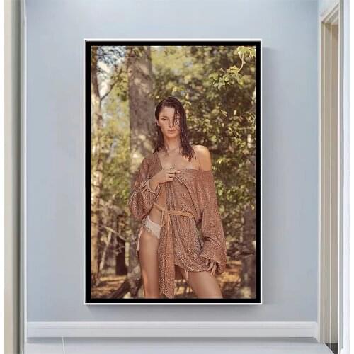 Bella Banos Sexy Model Pretty Girl Swimsuit Pose Wall Silk Cloth HD Poster Art Home Decoration Gift