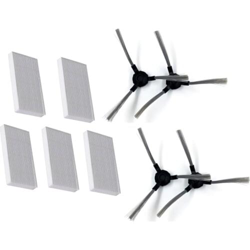 Robot Vacuum Cleaner HEPA Filter Side Brush for Vileda VR 302 Robotic Vacuum Cleaner Spare Parts Accessories Replacement