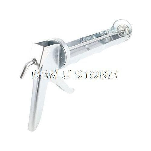 Silver Tone Alloy Semicircle Caulking Gun Caulk Seal Poker 13" Long