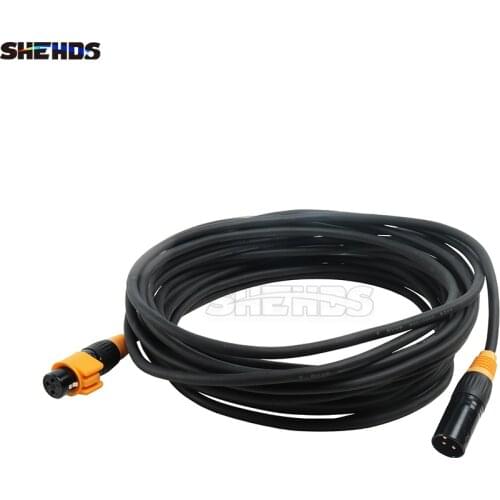 SHEHDS 1/2/3/5/10m Waterproof Durable Combination Of Powercon Plug/ DMX Signal Line Be Good for Light Connection Signal Transit