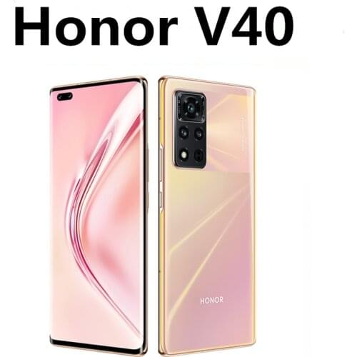 DHL Fast Delivery Honor V40 5G Smart Phone Android 10.0 6.72" 120HZ 2676X1236 Dimensity 1000+ 50.0MP 66W Charger Fingerprint
