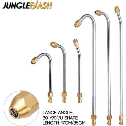6 Size Car Washer Metal Jet Lance Water Gun High Pressure Cleaner Attachment Angled Lance for G1/4 Car Accessories
