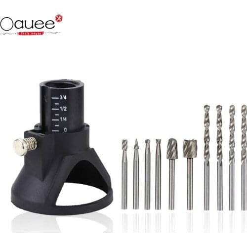 Rotary Tools Woodworking Dedicated Locator Set Grinding Locator with Twist Drill Bit Wood Rotary Files Power Tools Accessories