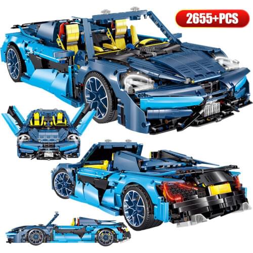 High-tech Mini Racing Car MOC Plastic Blocks Fun Building Bircks Enlightenment Toys for Children Gifts Man Present