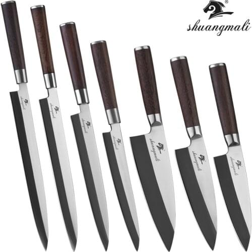 Japanese Sashimi Knife German 1.4116 Steel Kitchen Chef Knives Yanagiba Deba Salmon Fish Filleting Slicing Sushi knife