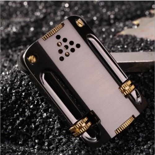 Zorro Z546 Personality Creative New Double Grinding Wheel Kerosene Lighter Retro Windproof Old Style Trench Gasline Oil Lighter