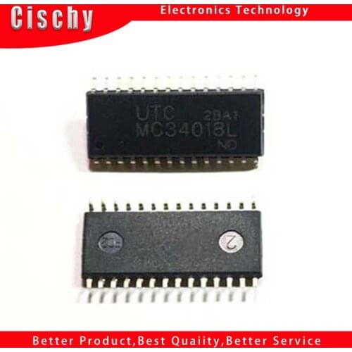 1pcs/lot MC34018L UTC34018 SOP-28 MC34018DW MC34018 original fast delivery In Stock