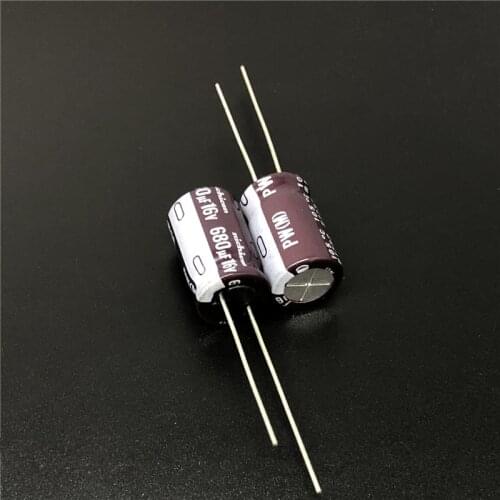 10pcs/100pcs 680uF 16V NICHICON PW Series 10x16mm Low Impedance Long Life 16V680uF Aluminum Electrolytic capacitor