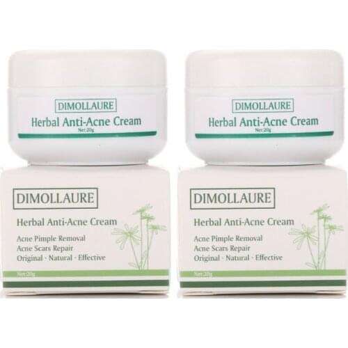 2pcDimollaure 20g Acne Treatment Blackhead Removal Anti Acne Cream Oil Control Repair Comedone Pimple Acne Scar Remove Skin Care