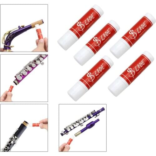 5 Tubes Saxophone Cork Grease Paste for Alto Tenor Soprano Sax Replacement