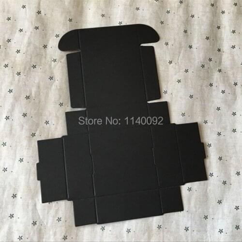 Free shipping 40pcs a lot 7.5x7.5X3 cm black matte paperboard box/cosmetics gift packing box/Handmade Soap ornament packing box