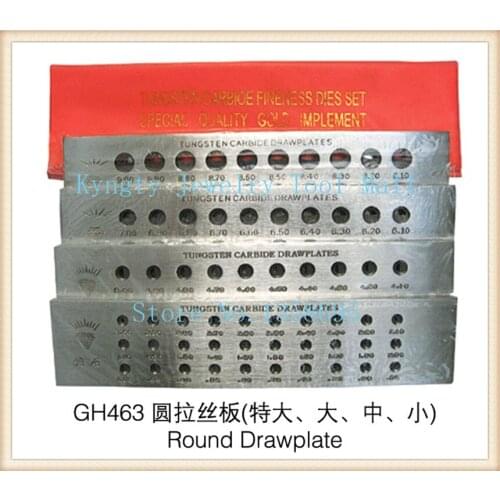 Free Shipping jewelry diy making Tools Round Shape Tungsten Carbide Drawplate Hole Size 0.26-2.80mm