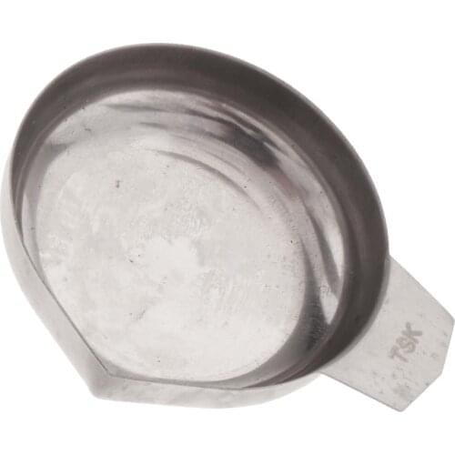 Hight Quality Stainless Steel Weighing Cup Gem Scale Pan Holder Dish Bowl Jewelry Tool 6.5 x 1.5cm