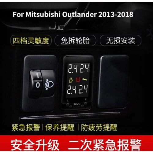 For Mitsubishi Outlander 2013-2018 Accessories Digital Tire Pressure Free Tire OBD Tire Pressure Alarm Fatigue Reminder