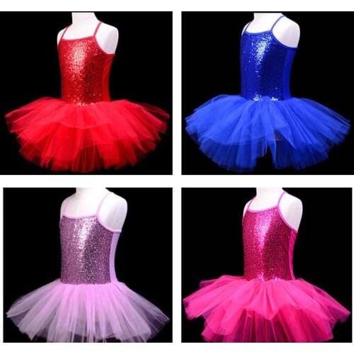 Child Sleeveless Sweetheart Ballet Tutu Dress Girls Gymnastics Leotard Ballerina Party Stage Kids Dance Wear